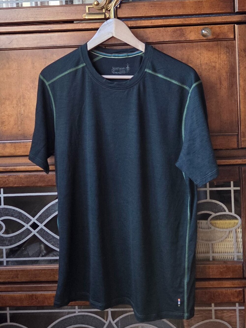SMARTWOOL short-sleeve T-shirt, blend of 56% Merino wool